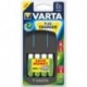 Varta Plug Charger Chargeur de batteries 2100mAh avec 4 batteries AA ou AAA NiMH 57667101451