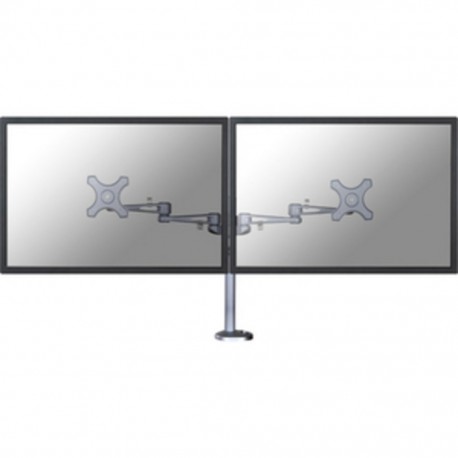 DESK MOUNT DUAL 10-27IN SILVER
