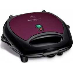 Moulinex Breaktime Gaufrier Croque-Monsieur Violet Noir 700W SJ615612