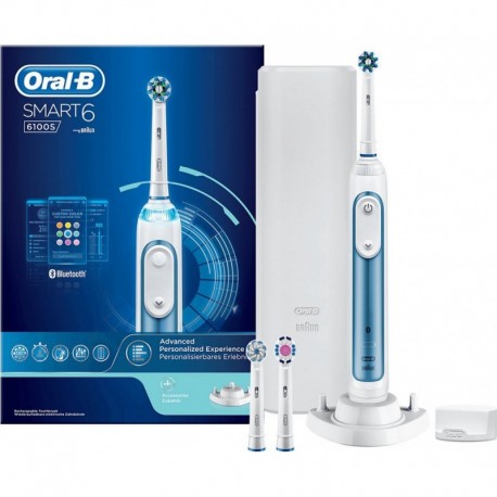 Oral-B Hygiène bucco-dentaire Brosse à dents électrique SMART 6100S BLEUE