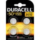 Duracell 4 piles 3V lithium 2032 (lot de 2 soit 8 piles)